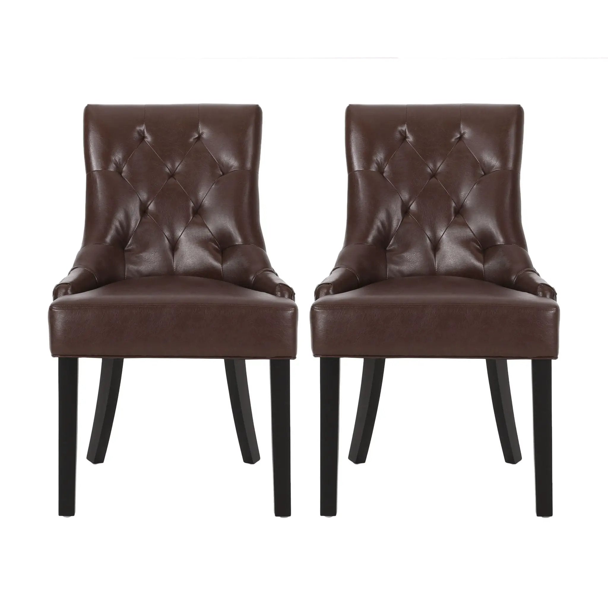 Cheney Contemporary Dining Chair Tufted Upholstery (Set of 2) by HouseOfZazla