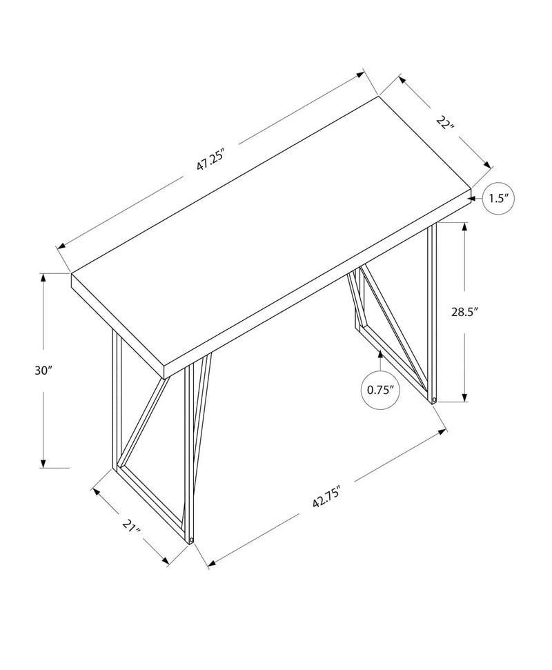 Computer Desk For Home Office Laptop, Contemporary & Modern - White by HouseOfZazla