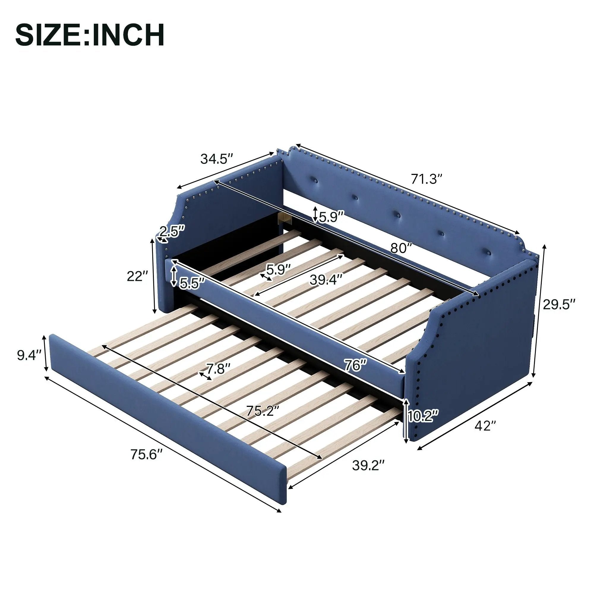 Upholstered Daybed With Trundle by Unique Piece Furniture