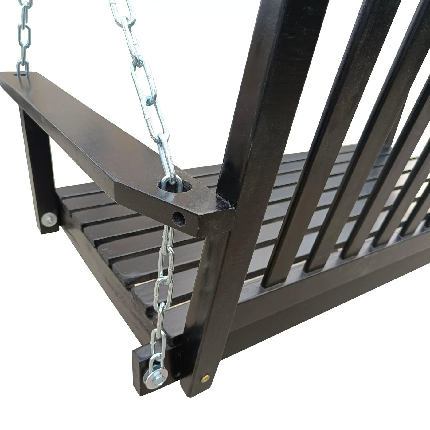 Front Porch Swing With Armrests For Outdoor Patio, Garden Yard, Backyard Or Sunroom by Unique Piece Furniture