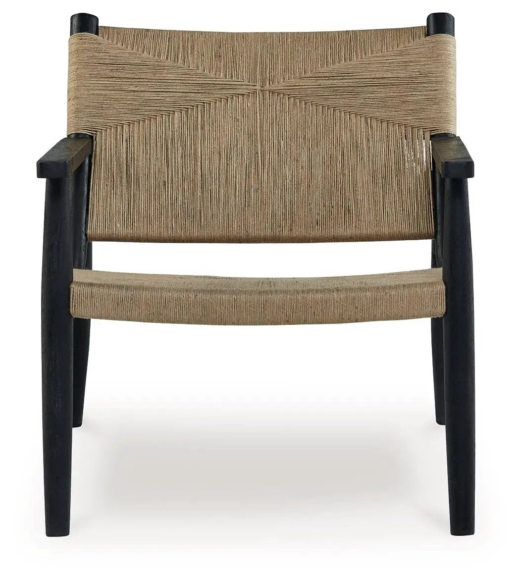 Halfmore - Accent Chair - Black / Natural by Unique Piece Furniture