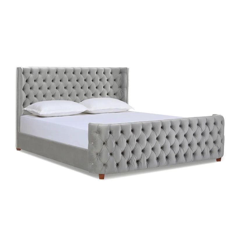 Brooklyn - Tufted Panel Bed Headboard And Footboard Set by HouseOfZazla