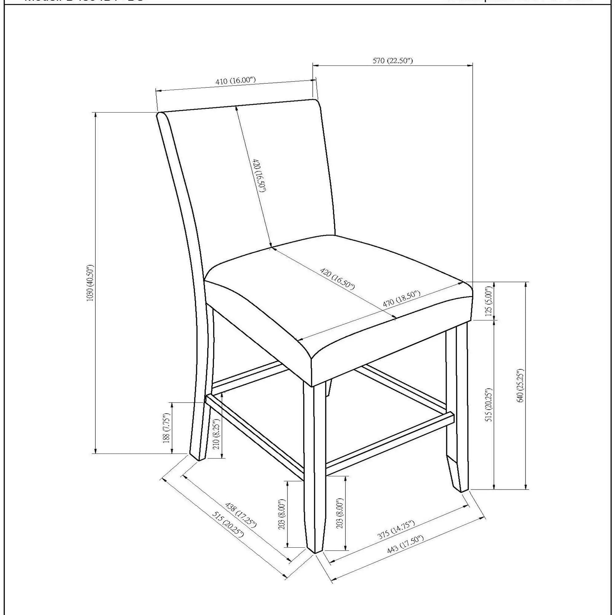 Leoncia - Bar Table And 4 Bar Stools - Espresso / White by Unique Piece Furniture