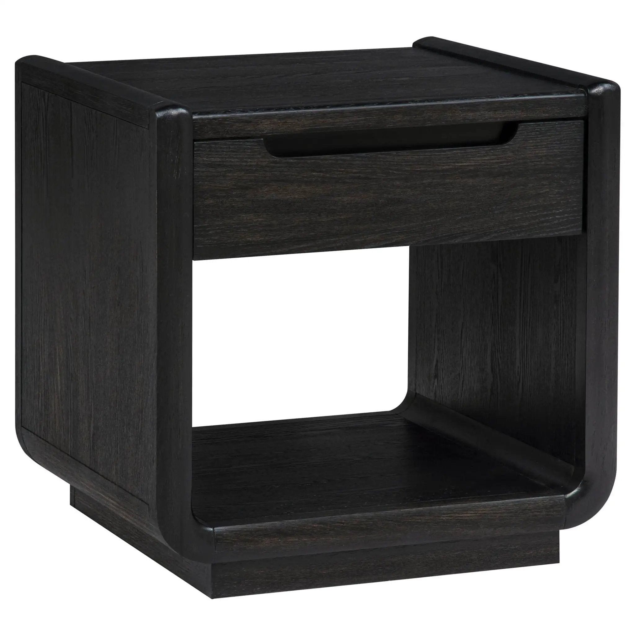 Leandro 3-piece Wood Coffee and End Table Set Burnished Black by Unique Piece Furniture