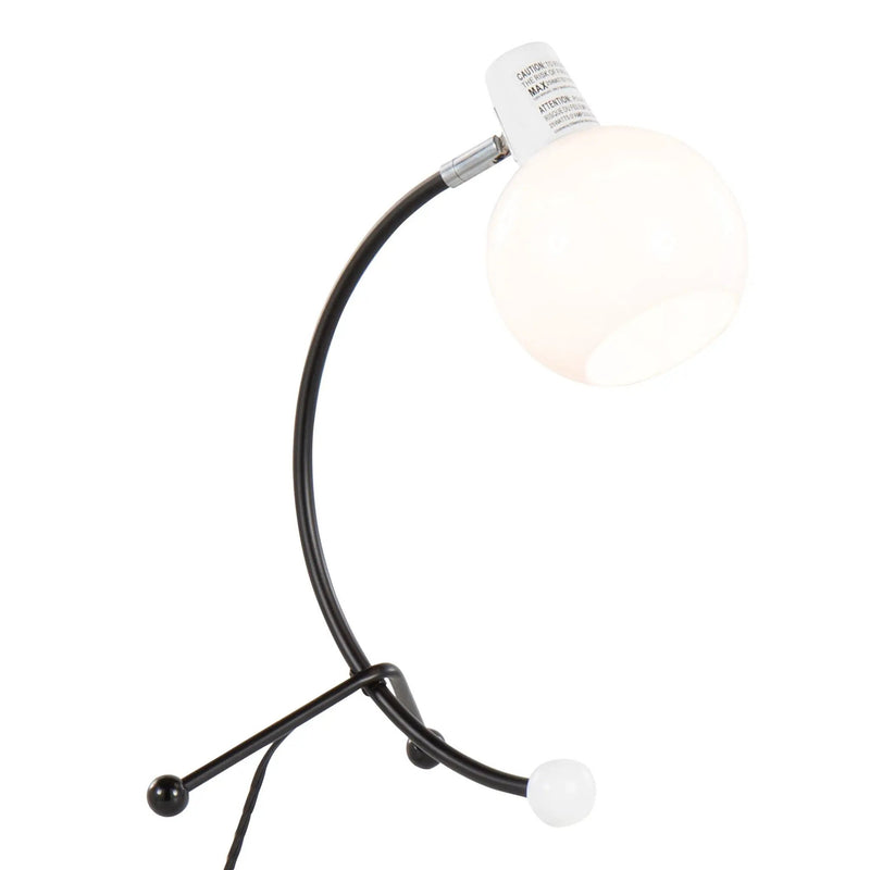 Eileen - Contemporary Task Lamp - Black / White by HouseOfZazla