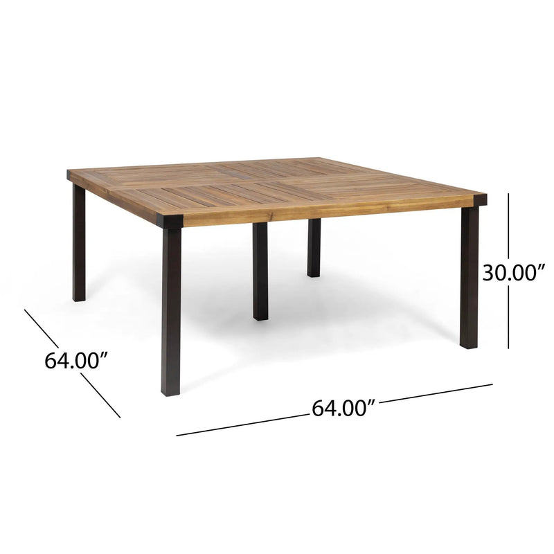 9-Piece Acacia Wood Outdoor Dining Set by HouseOfZazla