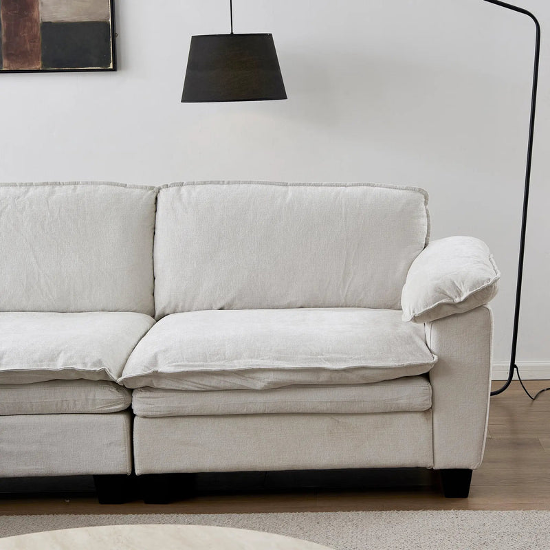 Luxury Chenille Upholstered Loveseat Couch by HouseOfZazla
