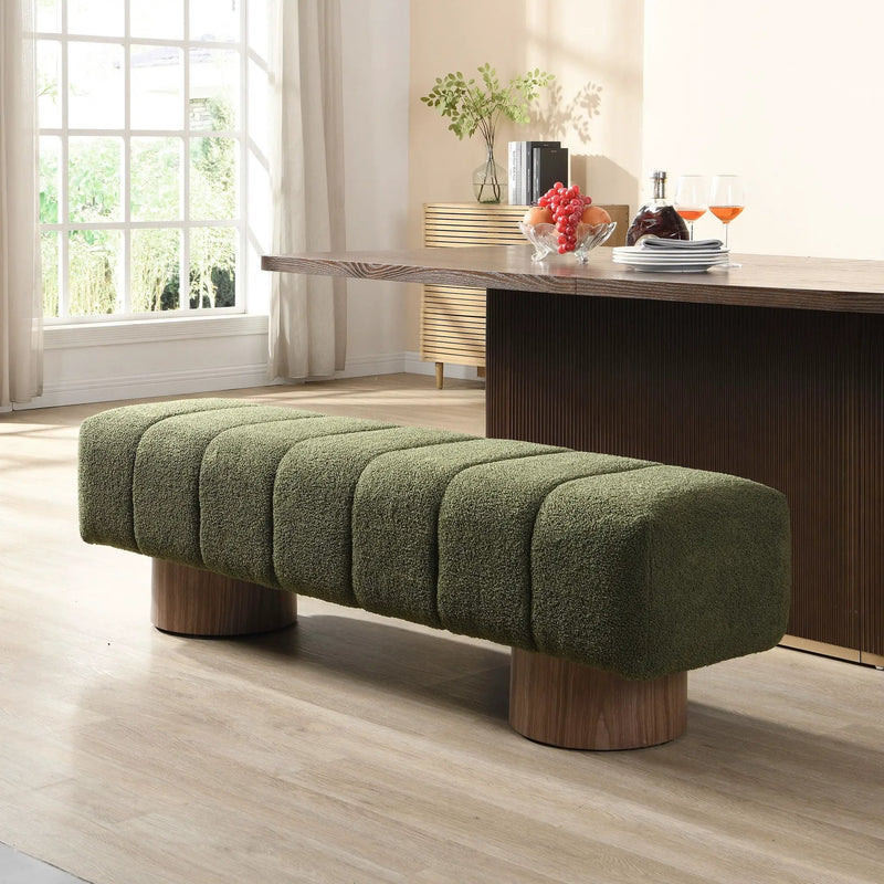 Upholstered Dining Bench For Dining Room by Unique Piece Furniture