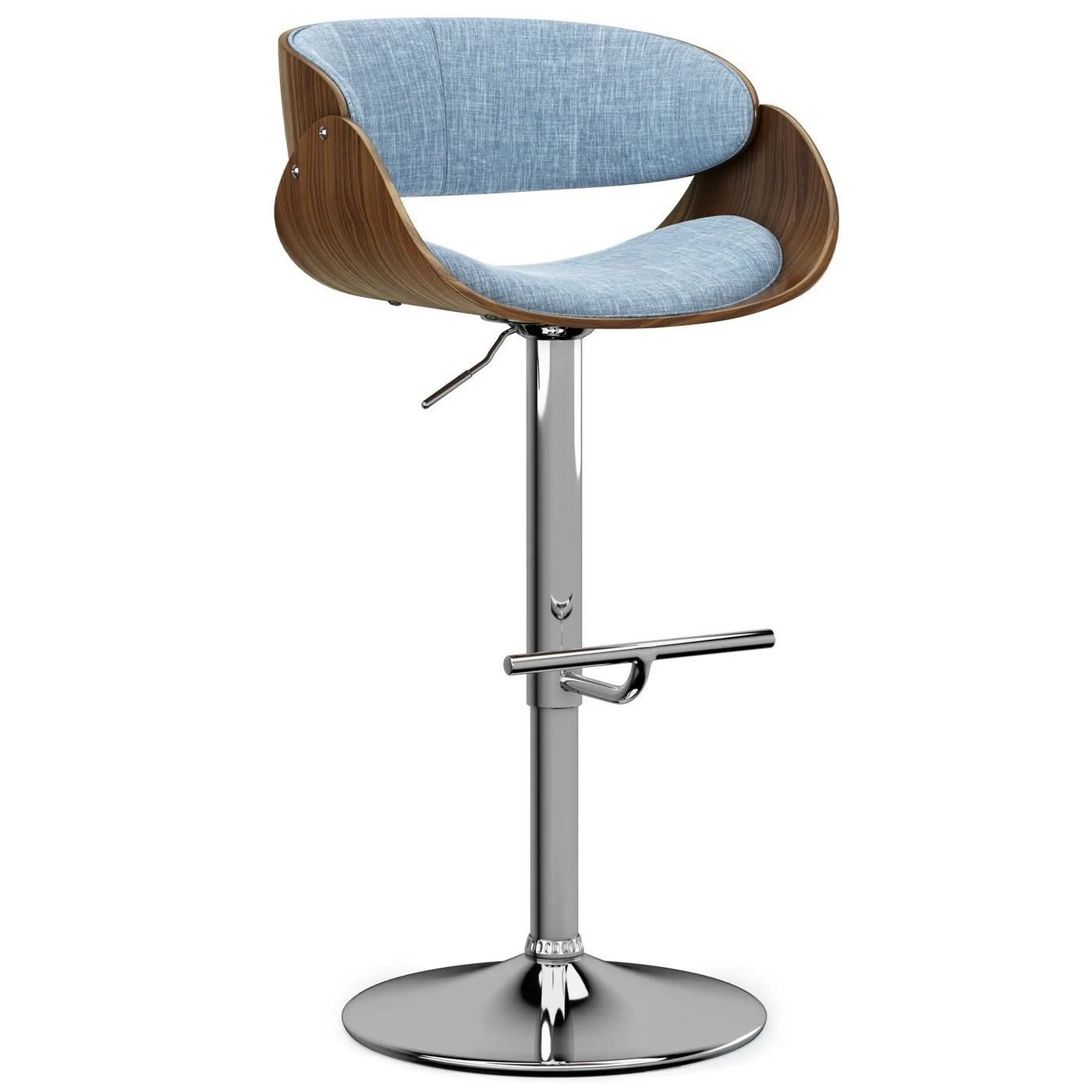 Amery - Mid Century Modern Adjustable Swivel Bar Stool by HouseOfZazla