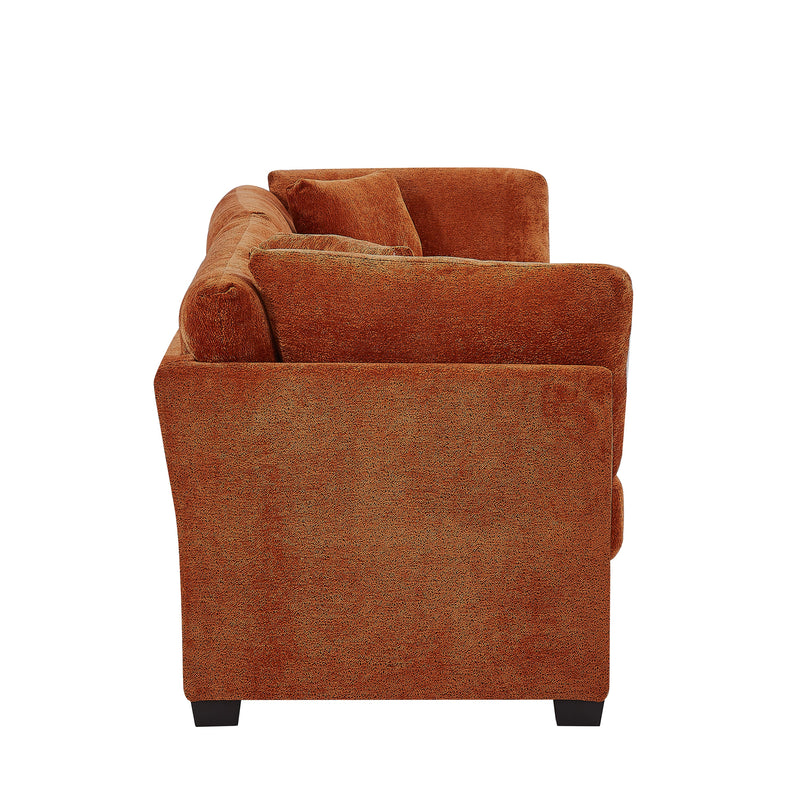 83.50" Modern Flared Arms Sofa (Caramel) by HouseOfZazla