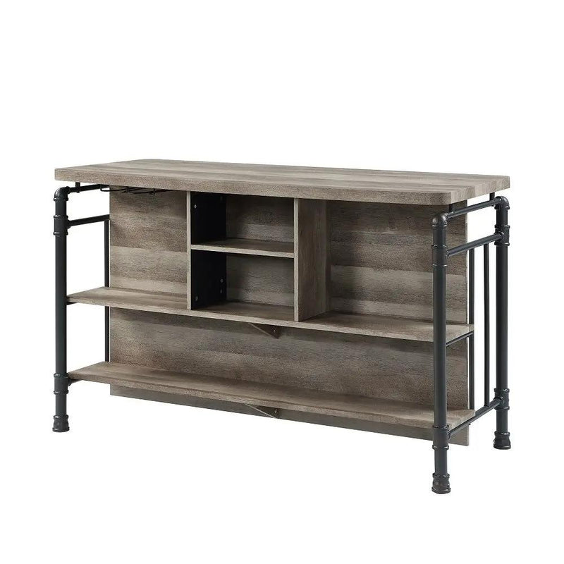 Edina - Counter Height Table - Antique Oak & Sandy Gray by Unique Piece Furniture