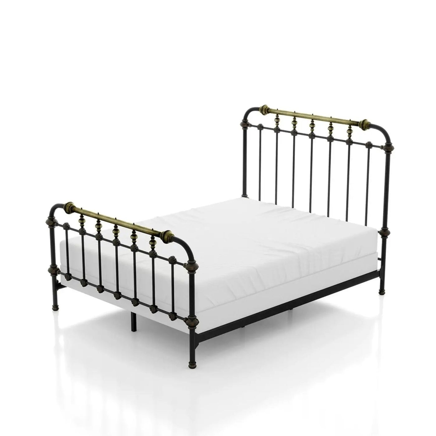 Transitional Style Bed With Accents by Unique Piece Furniture