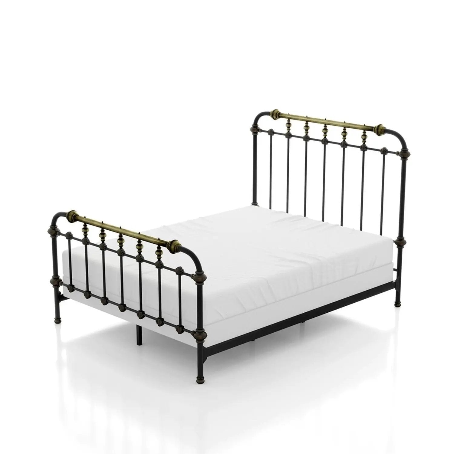 Transitional Style Bed With Accents by Unique Piece Furniture