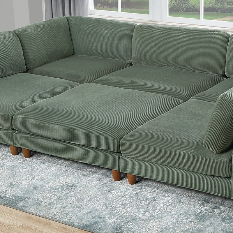 Armless Chair For Living Room - Sage by HouseOfZazla