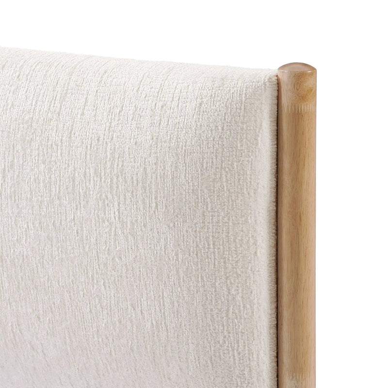 King Natural Wood Bed Frame by HouseOfZazla