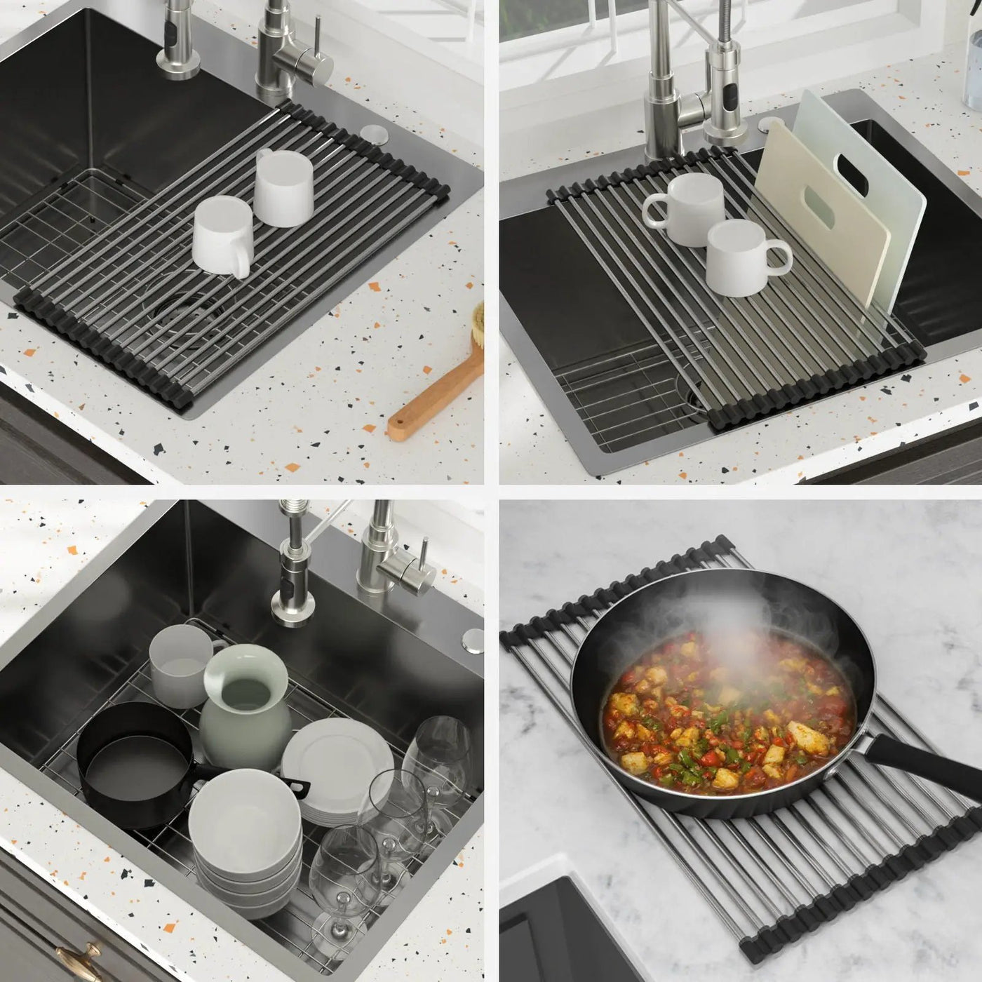 Topmount Kitchen Sink 16 Gauge, Single Bowl by HouseOfZazla