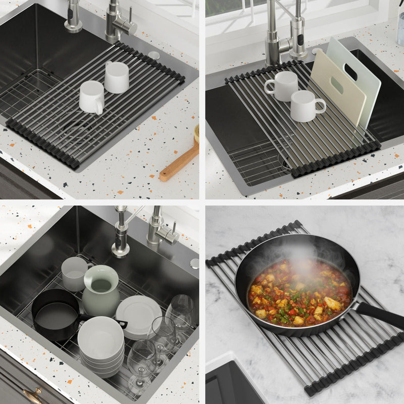 Topmount Kitchen Sink 16 Gauge, Single Bowl by HouseOfZazla
