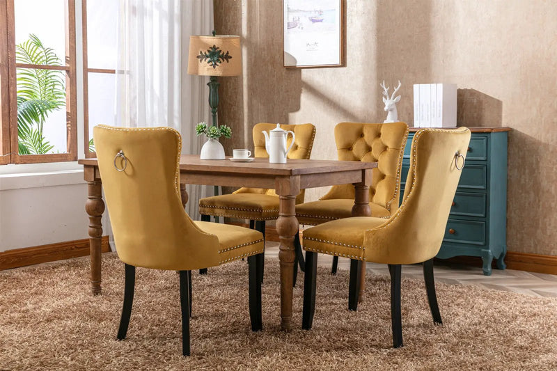 Nikki - High-End Tufted Dining Chair (Set of 2) by HouseOfZazla