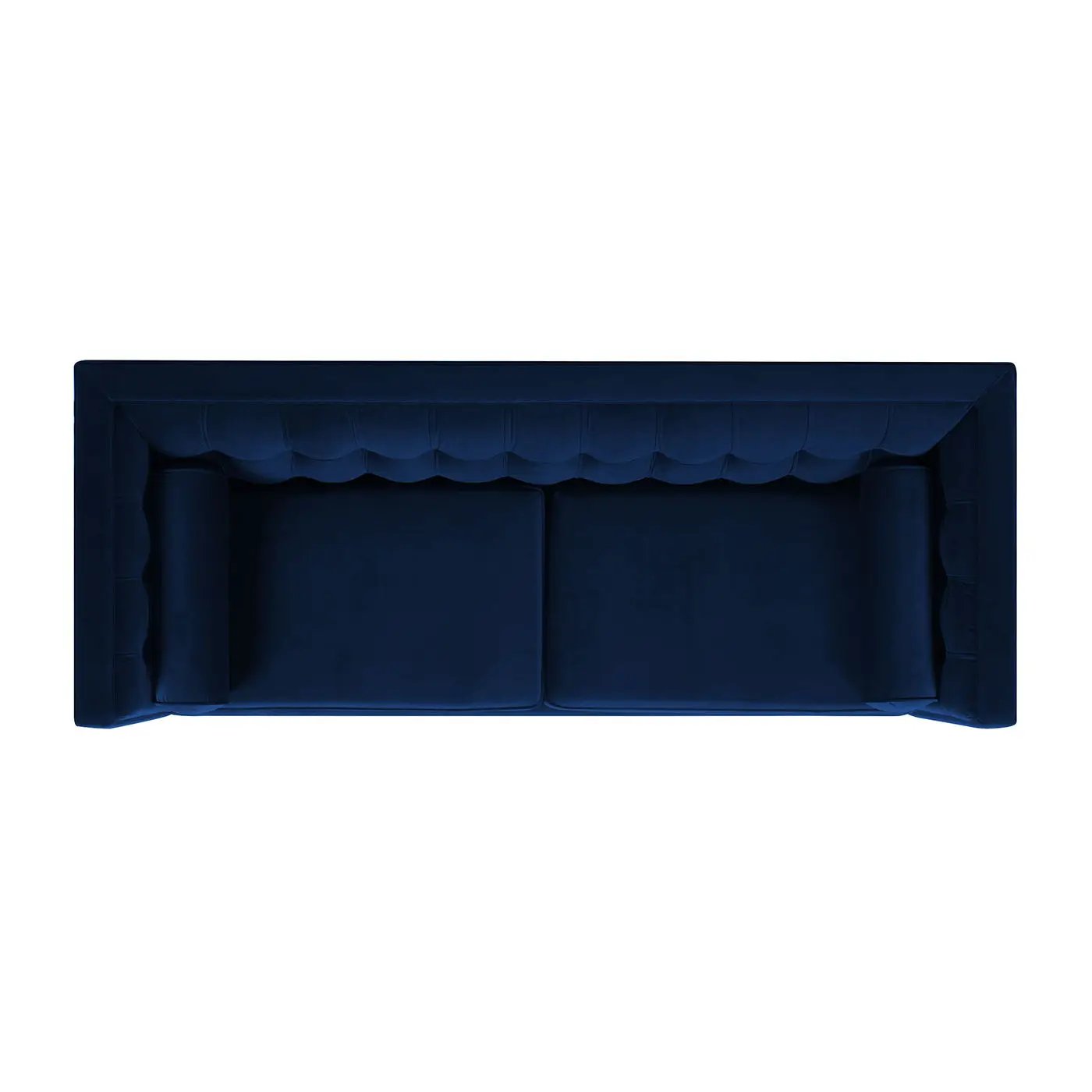 Jack - Modern Tuxedo Tufted Sofa - Navy Blue by Unique Piece Furniture