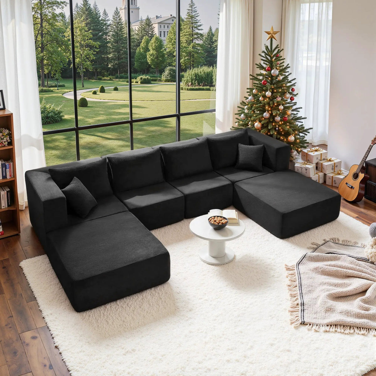 140" Modular Sectional Sofa Bed by HouseOfZazla