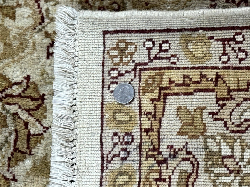 Turkish Oushak Rug 6x9, Vintage, Beige by Jewel Rugs