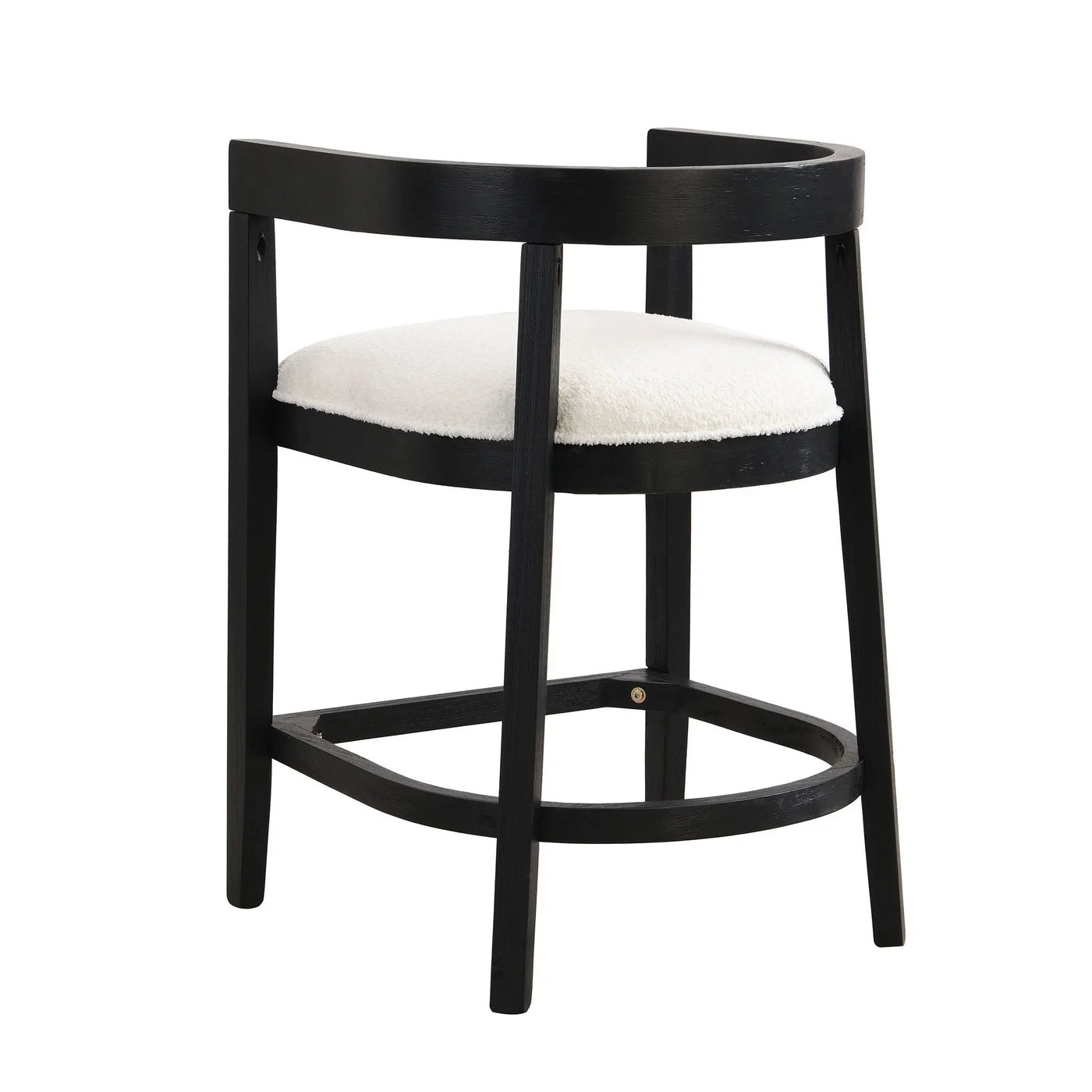 Modern Rubberwood Counter Stool Set With Upholstered Seats by HouseOfZazla