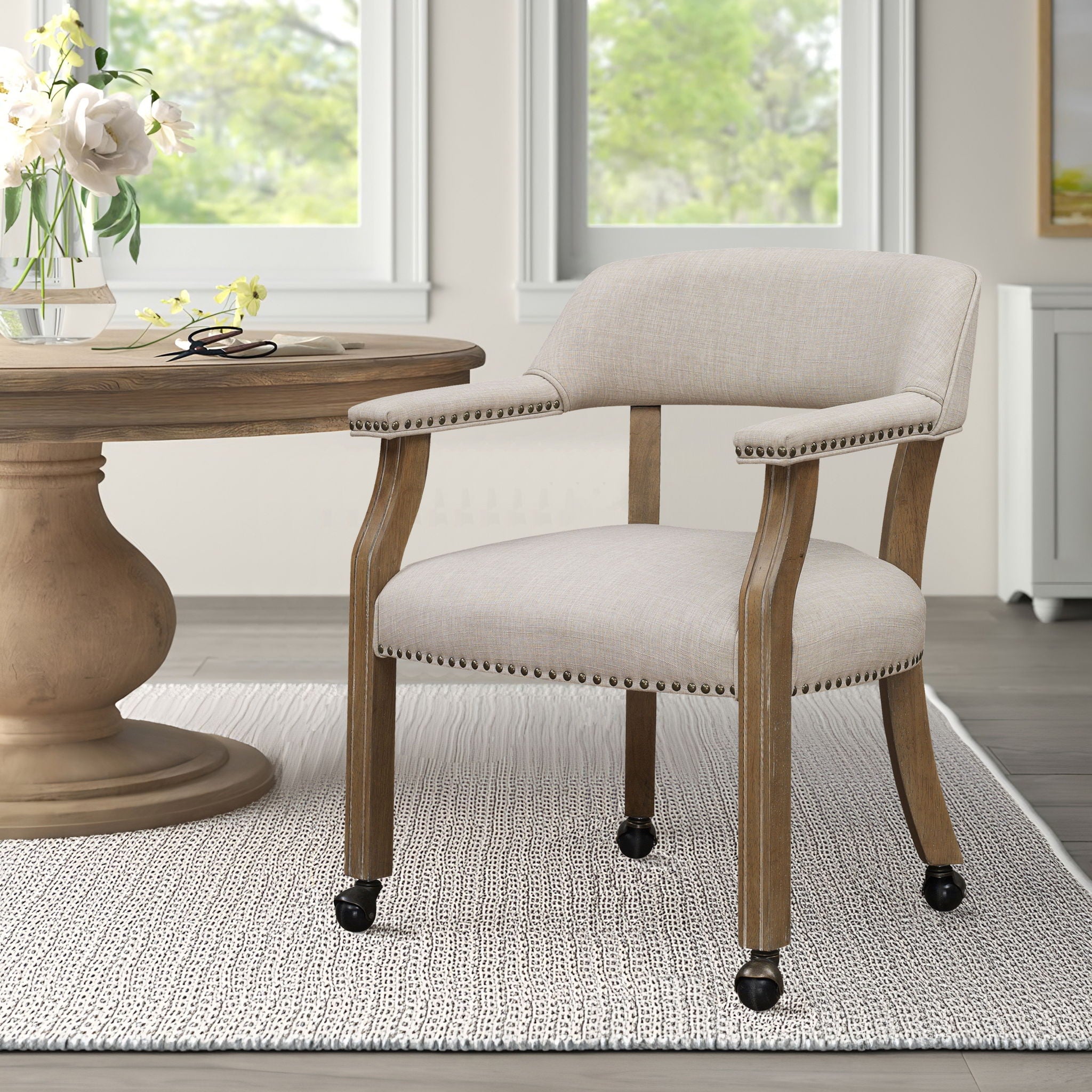 Monroe - Dining And Game Chair - Beige by HouseOfZazla