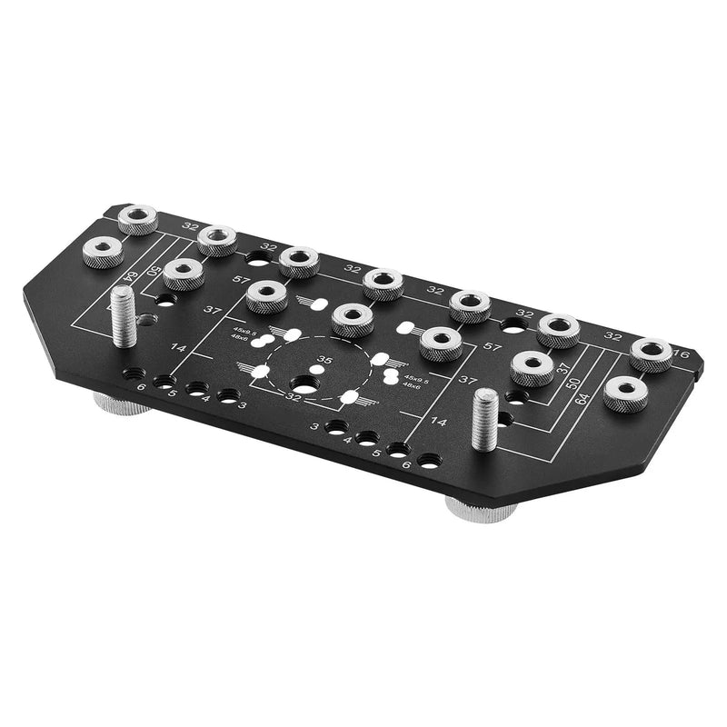 Shelf Pin Jig and Hinge Jig Two-in-One Aluminum Alloy Cabinet Hole Drilling Tool by HouseOfZazla