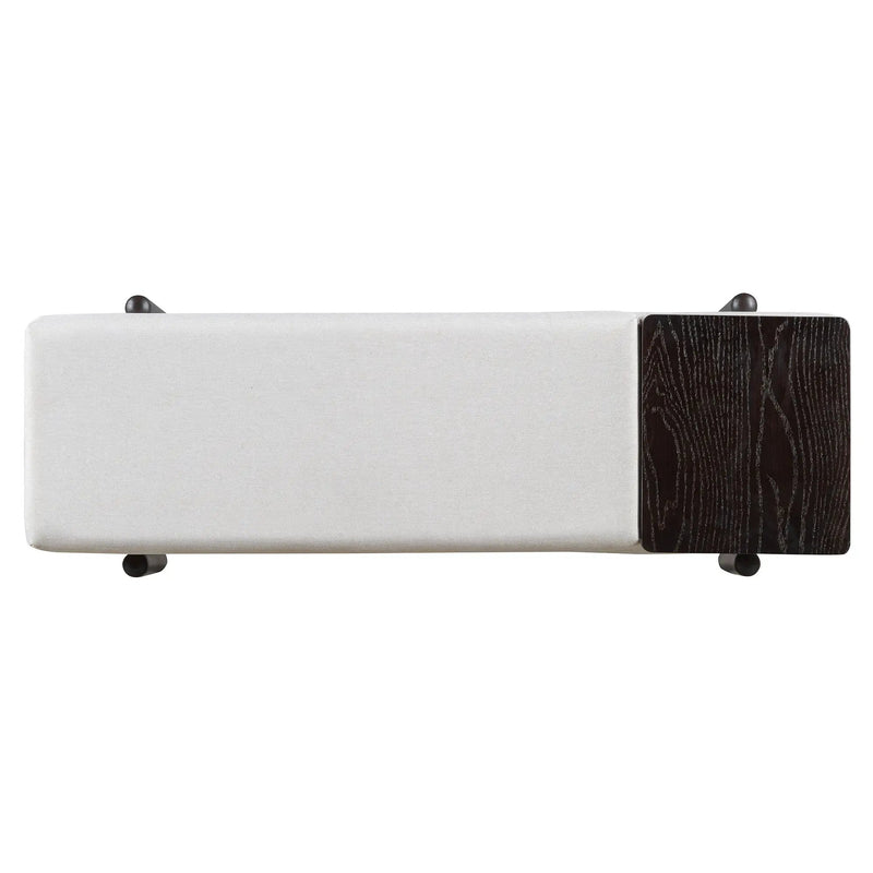 TREXM Farmhouse Upholstered Storage Bench with Hidden Compartment - Espresso by HouseOfZazla