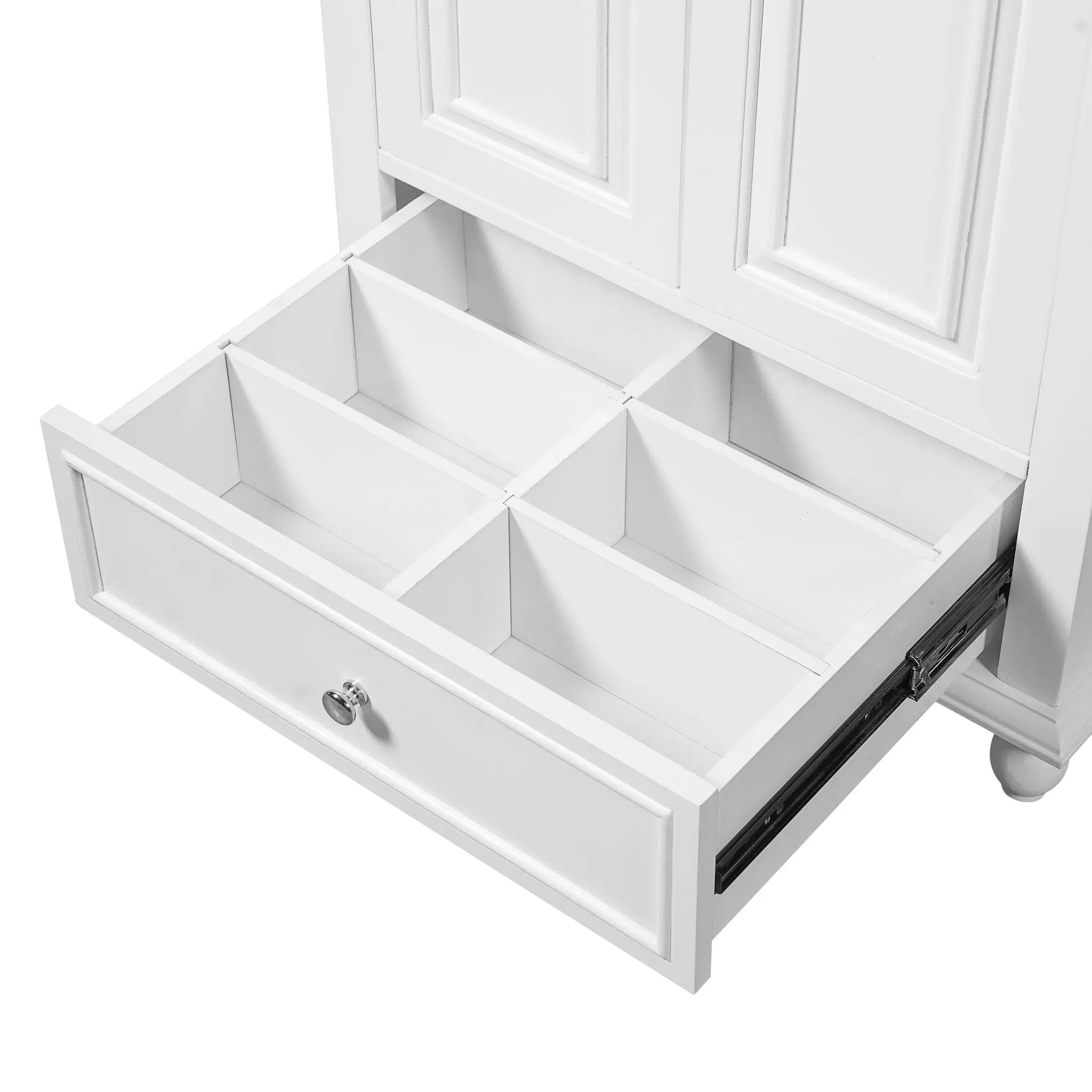Modern Bathroom Vanity With Sink, Cabinet With Drawer And Dividers, Rectangular Storage Unit
