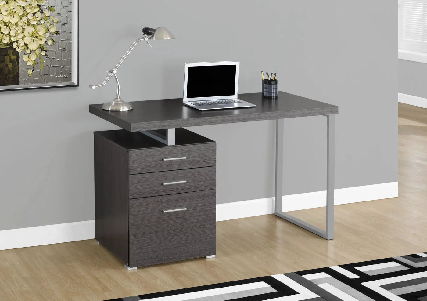 Computer Desk Left Right Set-Up Storage Drawers For Home Office by HouseOfZazla