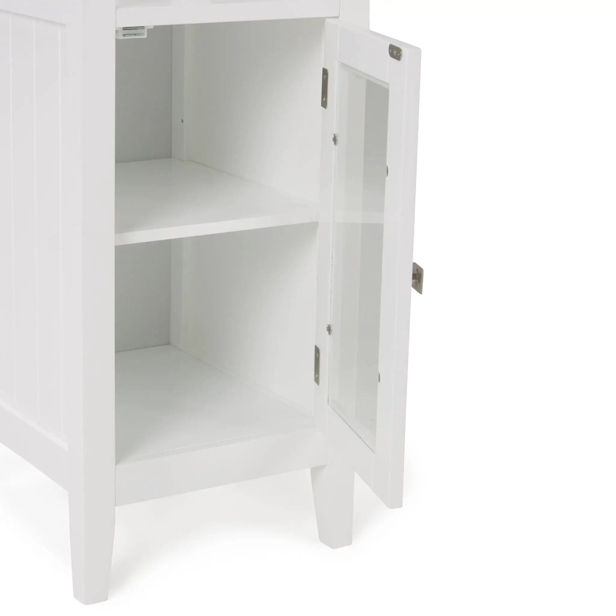 Acadian - Bath Storage Tower - Pure White by Unique Piece Furniture