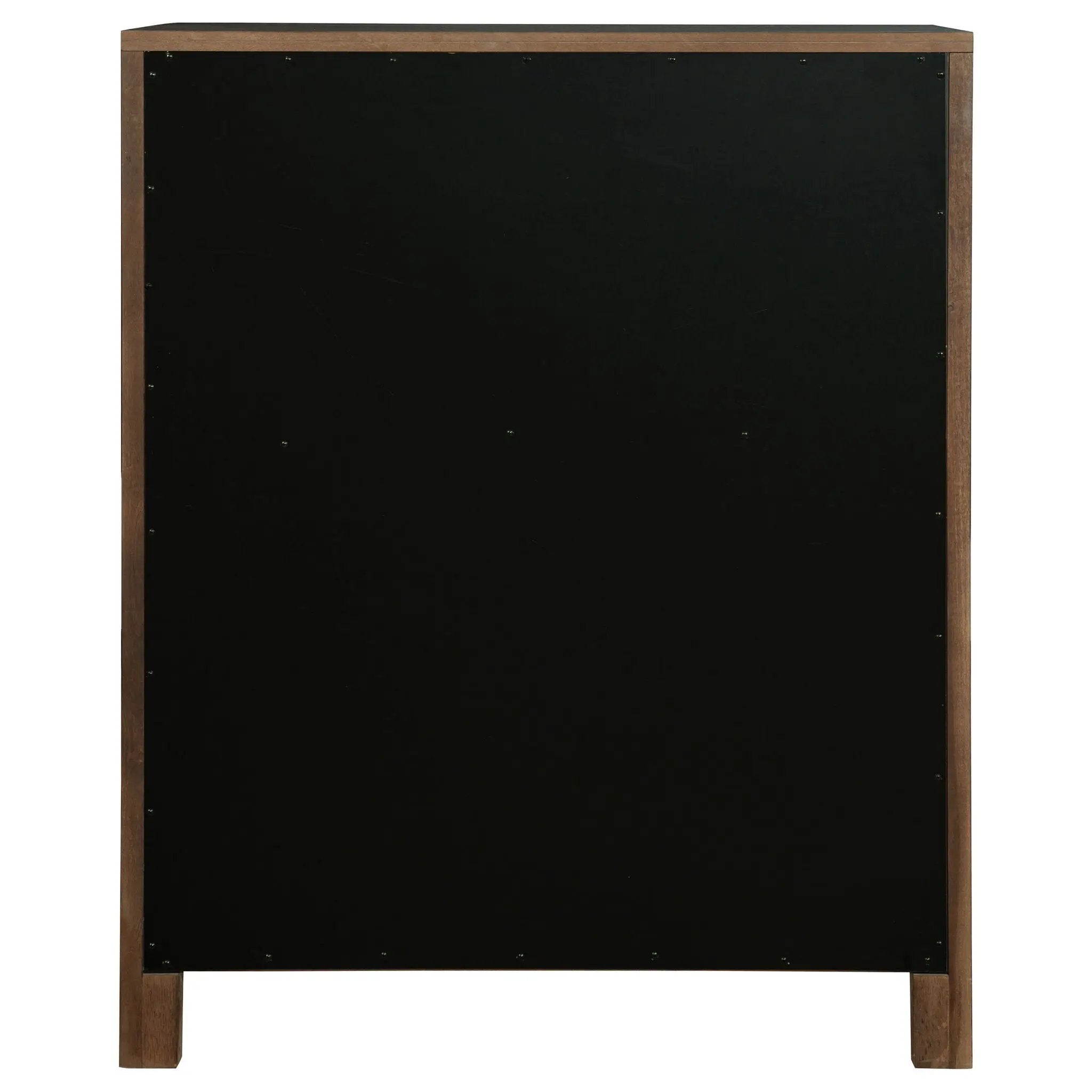 Verona - 5 Drawer Chest With - Walnut by HouseOfZazla