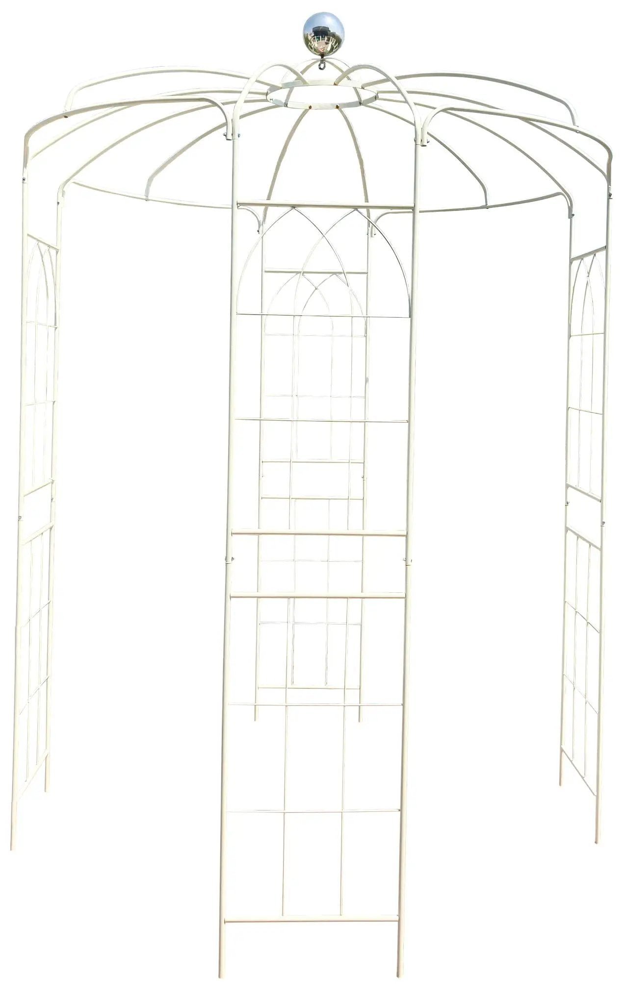 Metal Garden Arch Iron Garden Arbors Gazebo Dia High Birdcage Shape Pergola Pavilion For Wedding Ceremony by HouseOfZazla