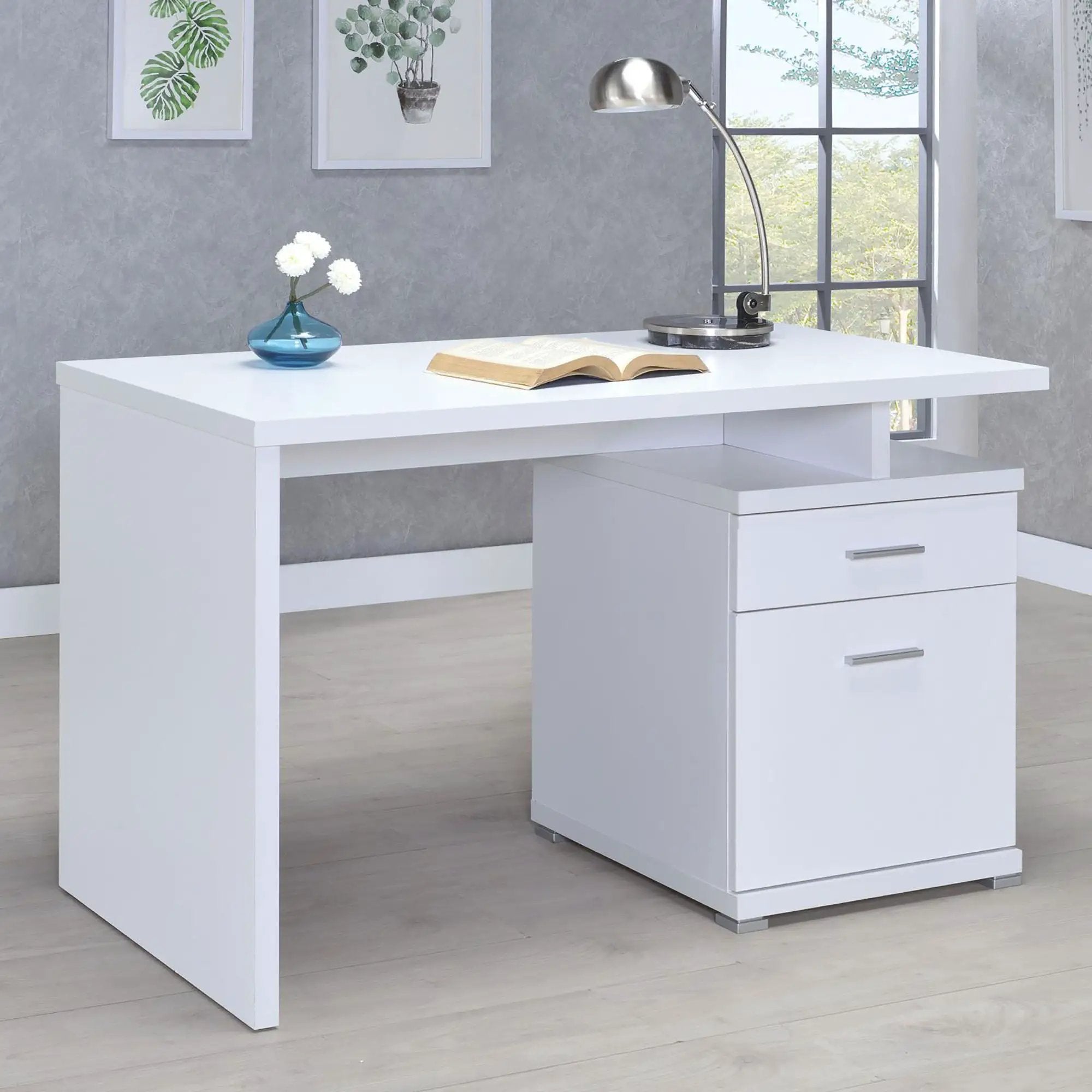 2 Drawer Reversible Office Desk With Modular Design by HouseOfZazla