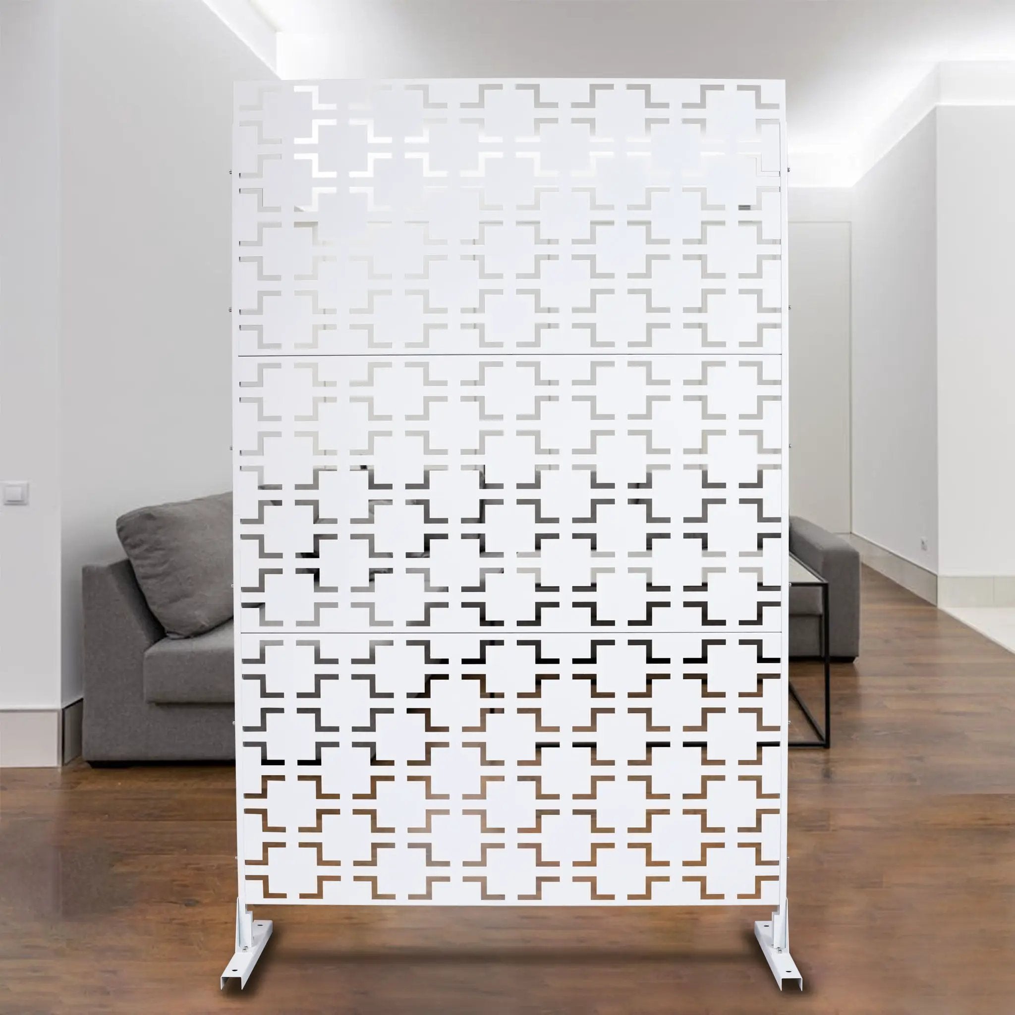 Outdoor & Indoor Metal Privacy Freestanding Decorative Screen by HouseOfZazla