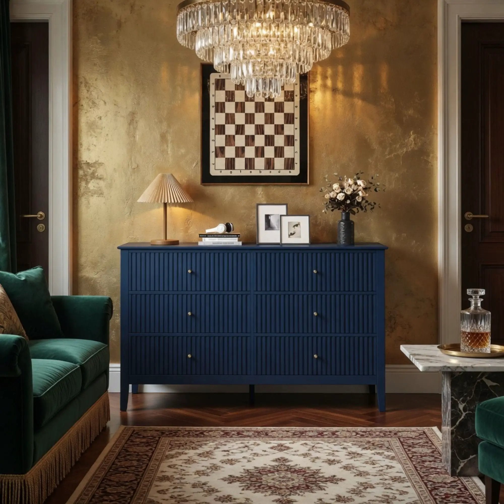Modern 6 Drawer Fluted Dresser by HouseOfZazla