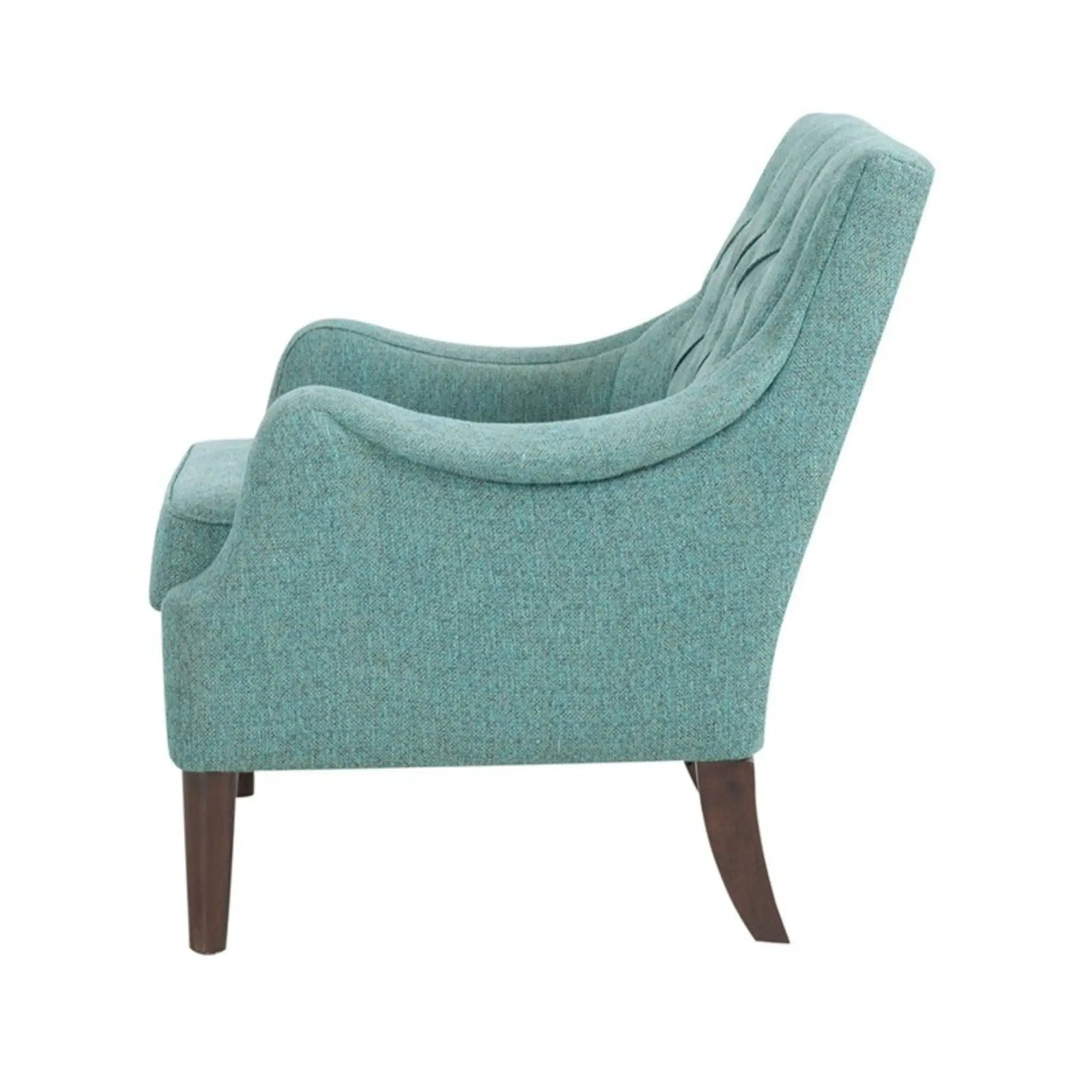 Qwen - Button Tufted Accent Chair With - Teal by Unique Piece Furniture