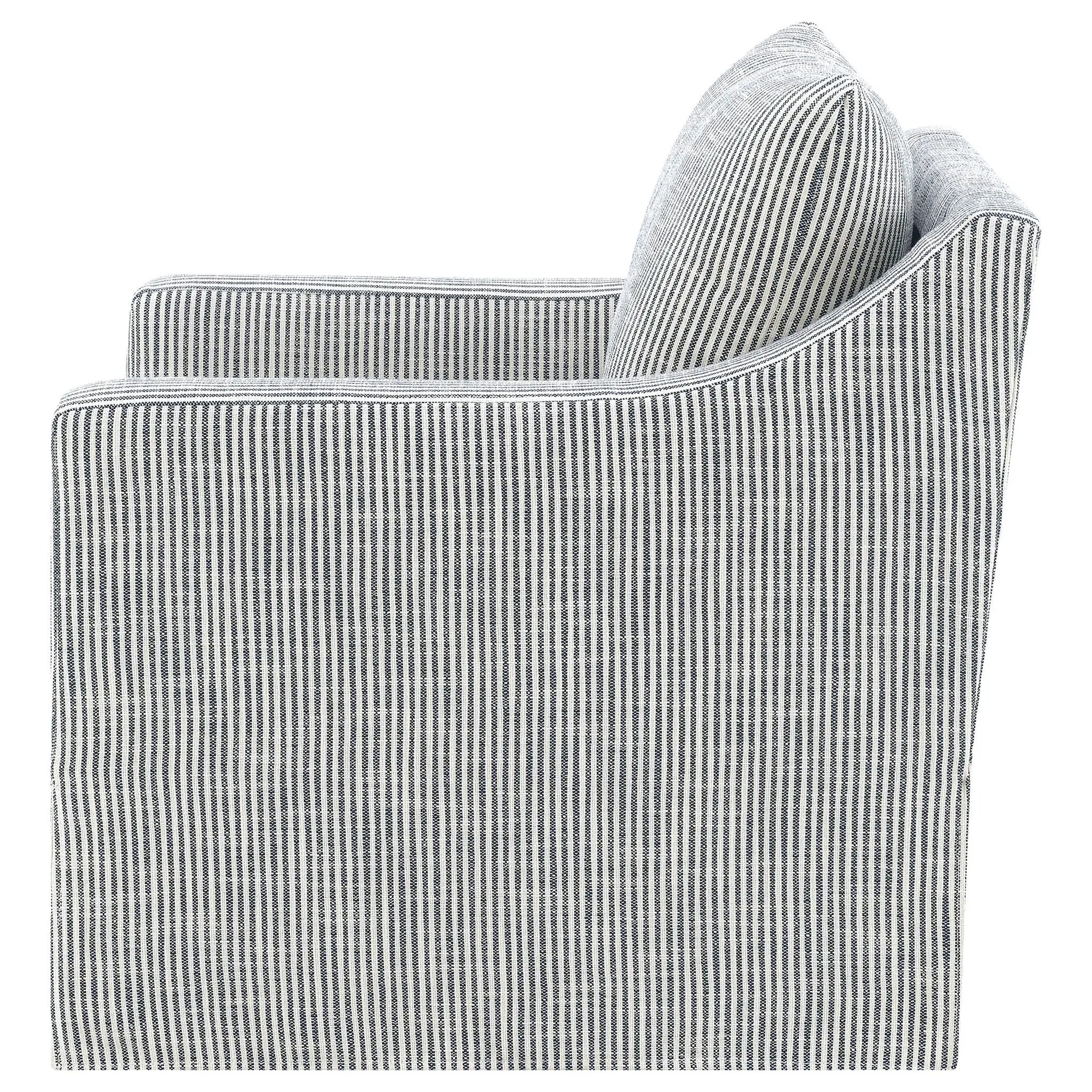 Winter Upholstered Sloped Arm Accent Swivel Chair Grey by Unique Piece Furniture