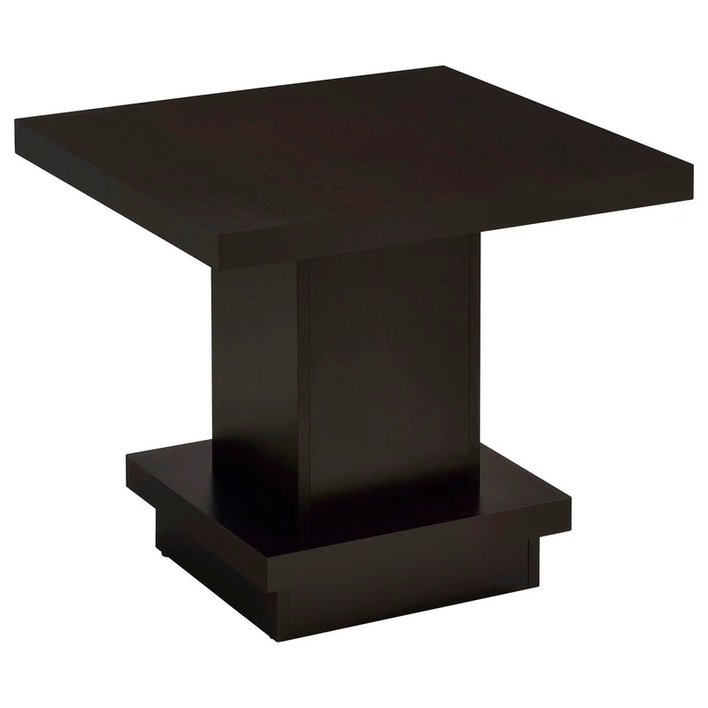Reston 3-piece Square Coffee and End Table Set Cappuccino by Unique Piece Furniture