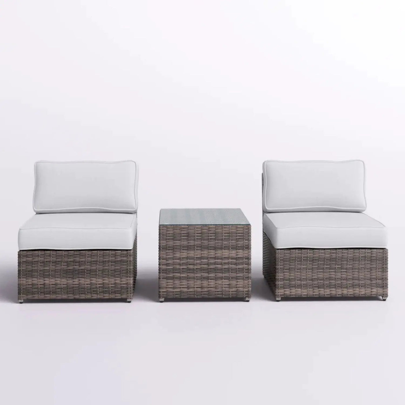 Modern Wicker Outdoor Seating Set With Cushions by Unique Piece Furniture