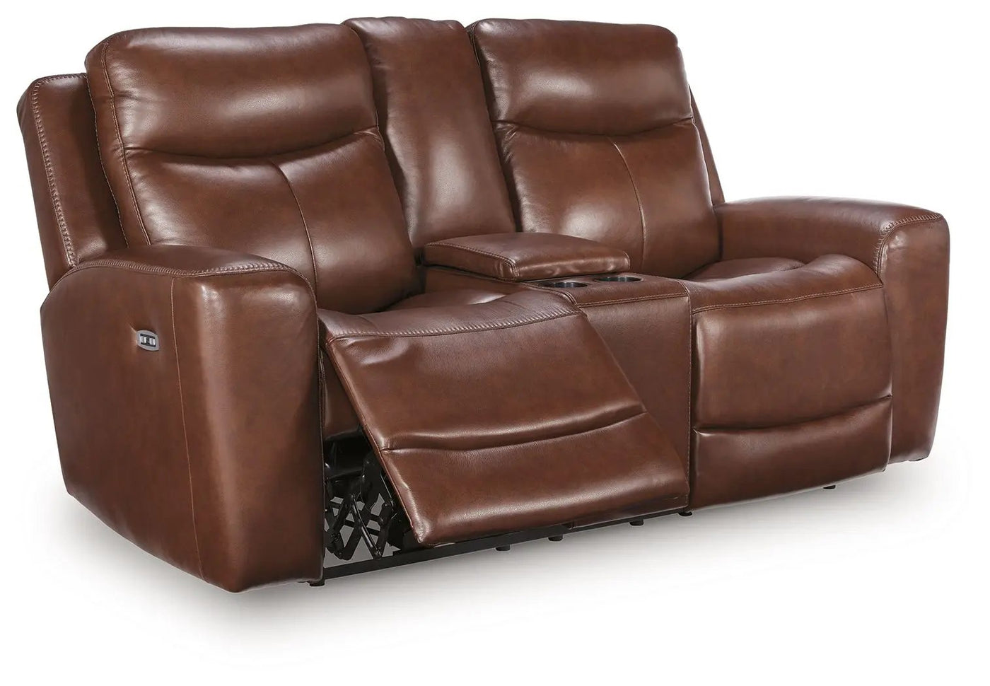 Bexhurst - Power Reclining Loveseat With Console / Adjustable Headrest by Unique Piece Furniture