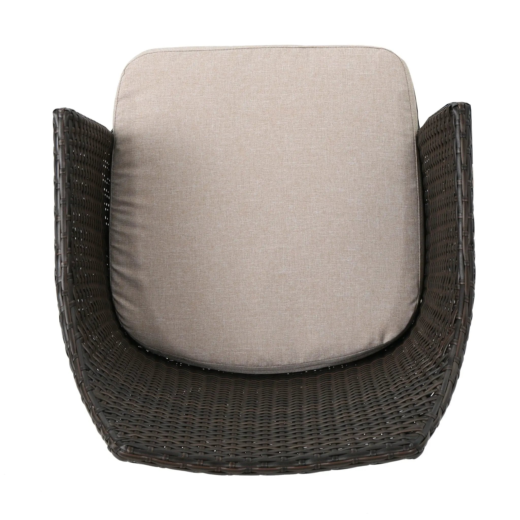 Kenneth 3 Pieces Chat Set Outdoor Furniture - Brown Multi by HouseOfZazla