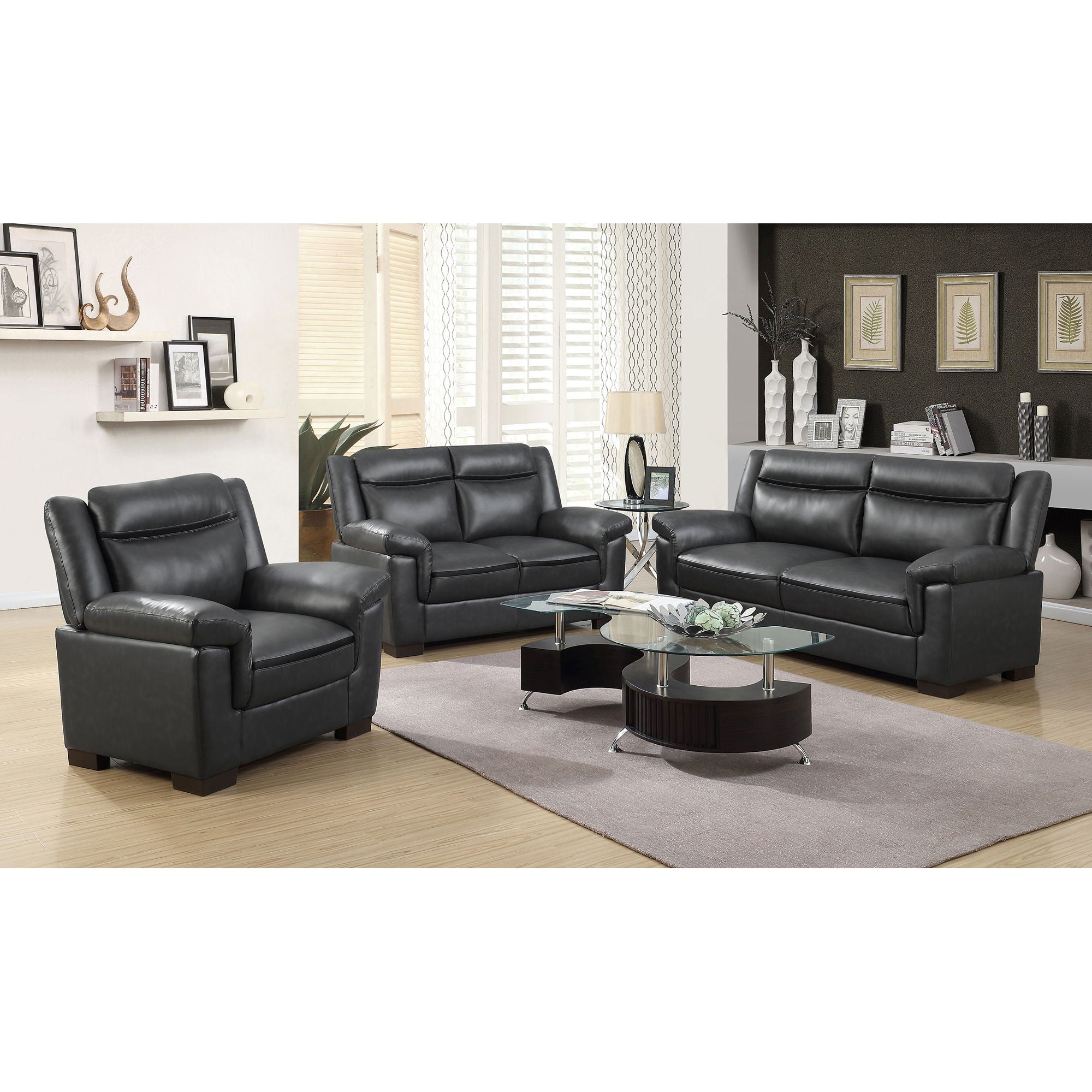 Hawthorne - Sofa With Top Arms Lounge Furniture - Gray by HouseOfZazla