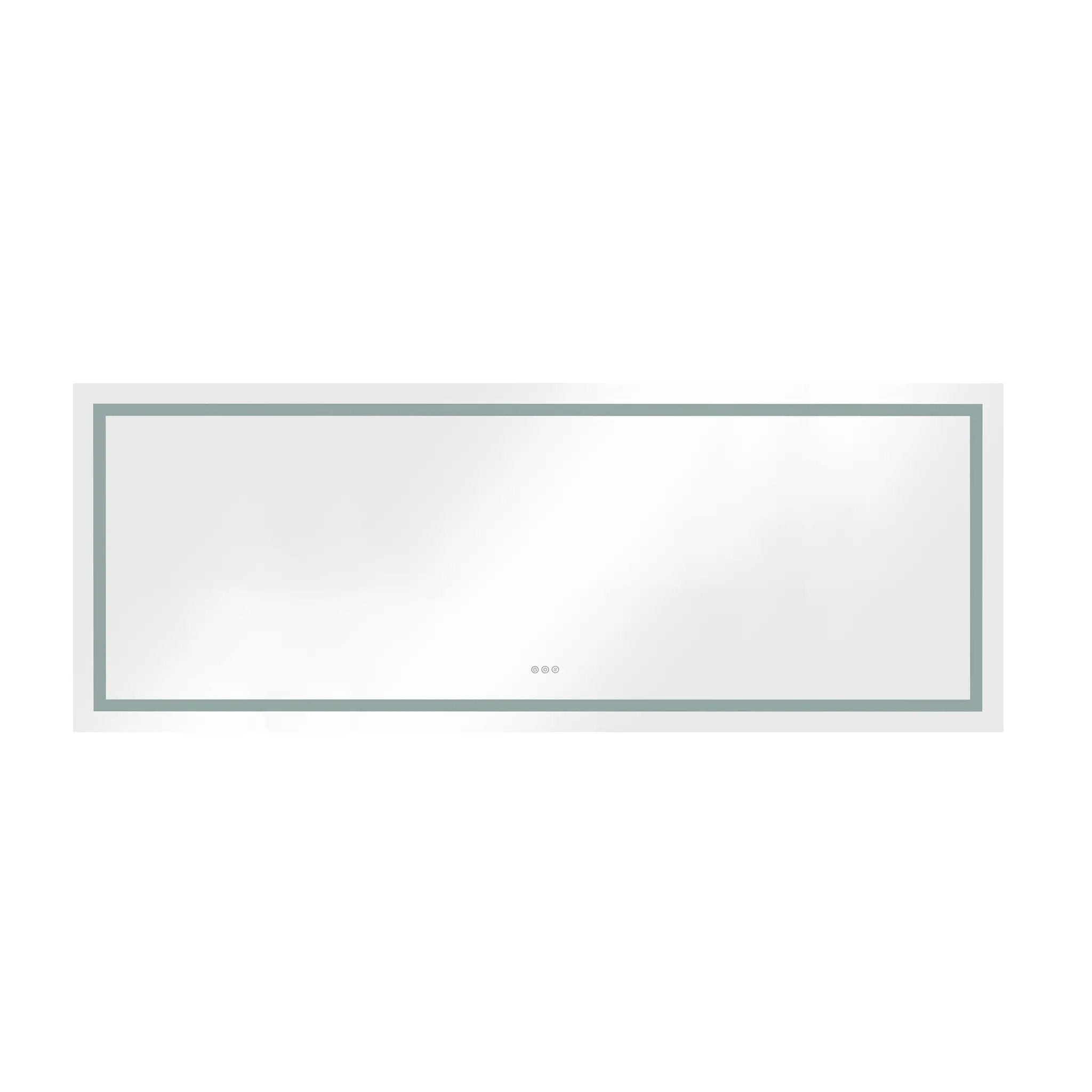 96 x 36 Inch LED Bathroom Mirror with Front and Backlight by HouseOfZazla