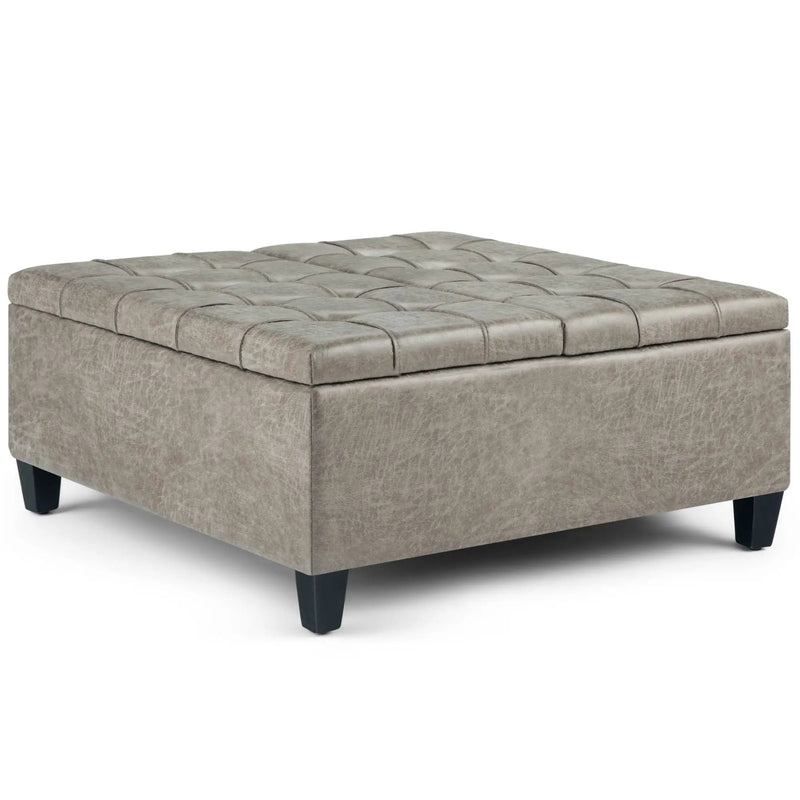 Harrison - Upholstered Coffee Table Storage Ottoman by Unique Piece Furniture