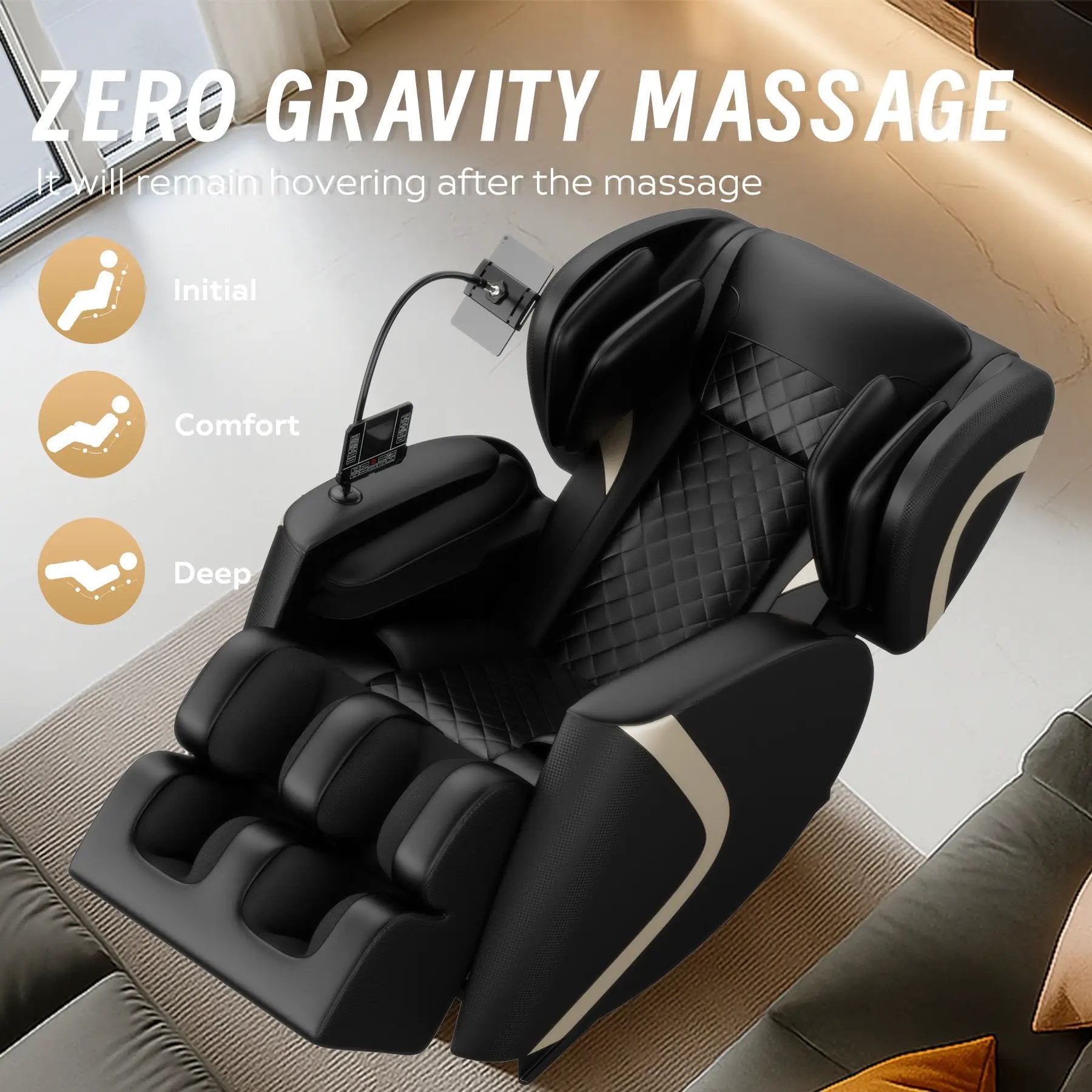 Massage Chair Recliner with Zero Gravity and Full Body Air Pressure by HouseOfZazla
