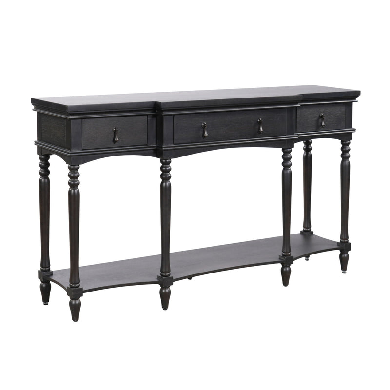 Retro Console Table With 3 Soft Close Drawers by HouseOfZazla