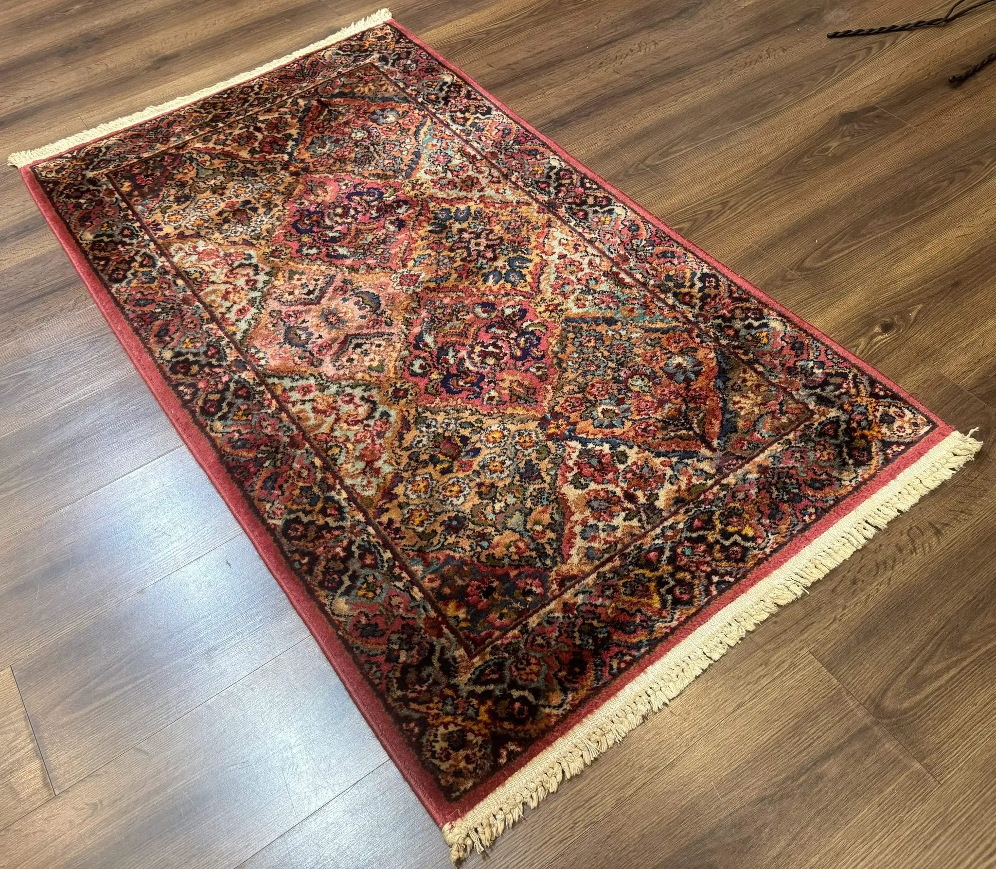 3x5 Karastan Multicolor Panel Kirman Rug #717, Wool Original 700 Series by Jewel Rugs
