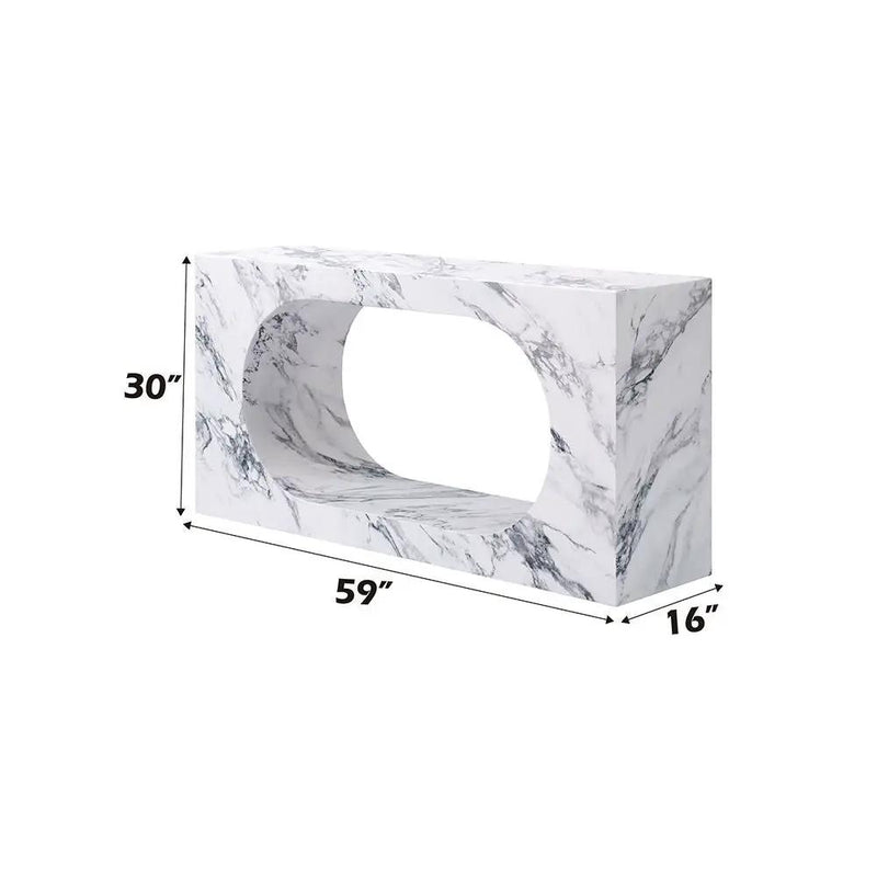 Fritzy - 59" Console Table - Engineered Stone by Unique Piece Furniture
